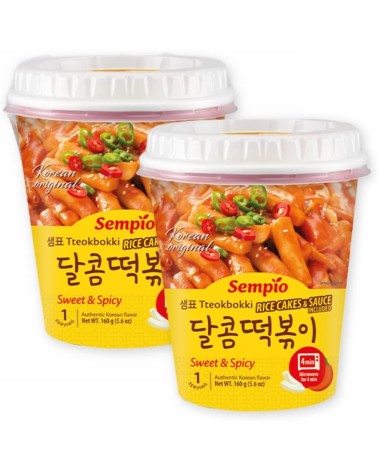 Sempio Instant Theokbokki Sweet & Spicy 160gr X 2uds